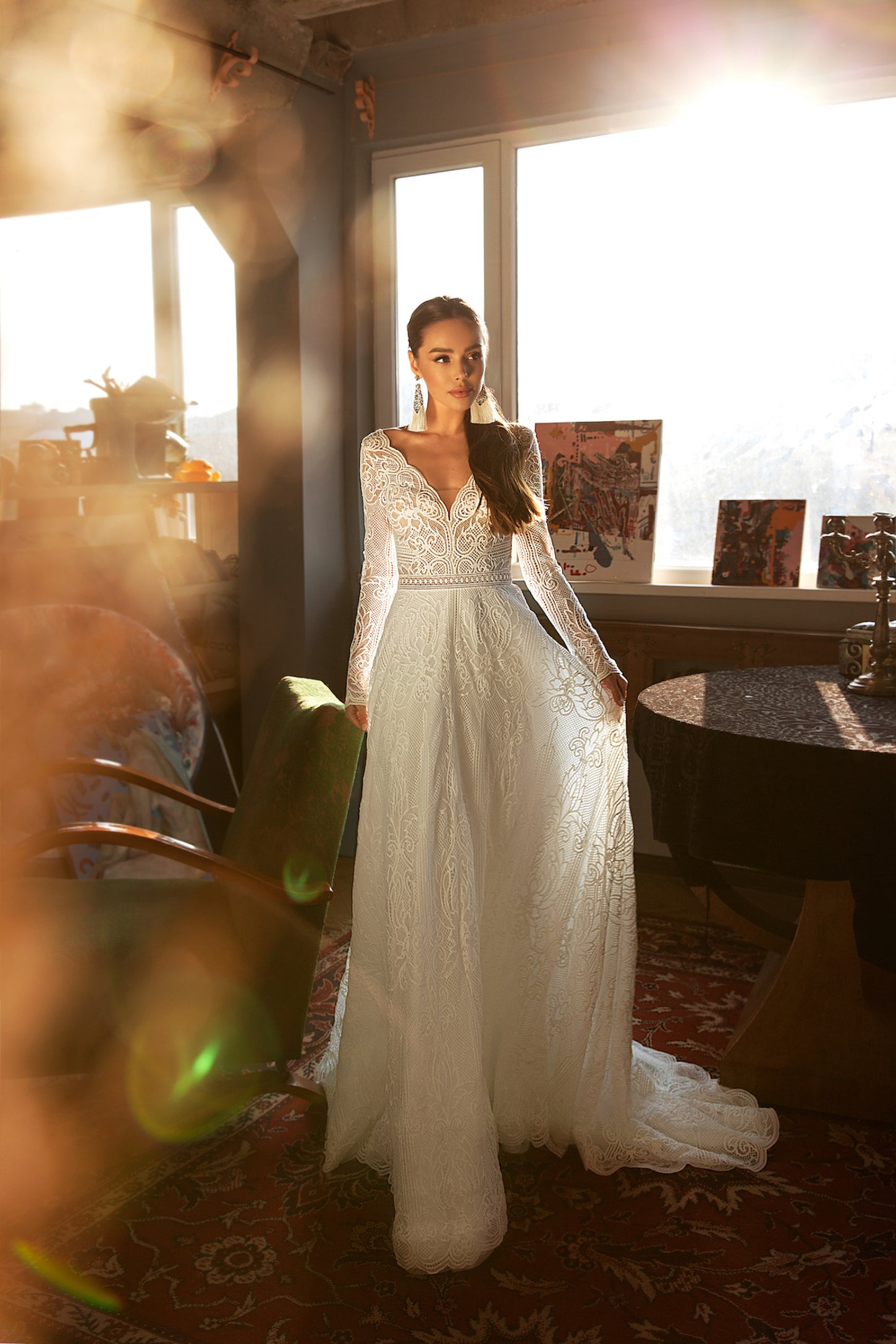 long sleeve off shoulder formal dress Plus-Size Off-Shoulder Prom Dress with Long Sleeves Petal Blush / 18
